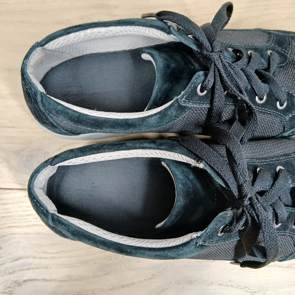 Dansko Black Leather‎ Mesh Lace Up Comfort Walking Shoes Sneakers 1618